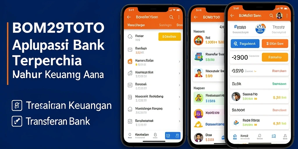 Antarmuka aplikasi BOM29TOTO untuk Transfer Bank yang mudah digunakan.