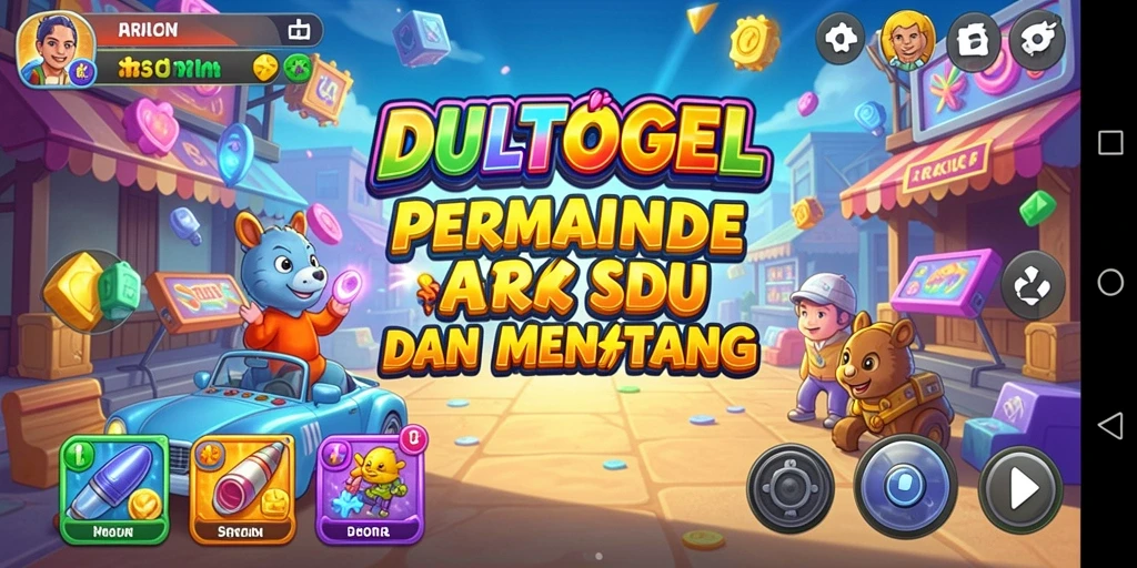 Antarmuka permainan DULTOGEL yang menarik dan interaktif.