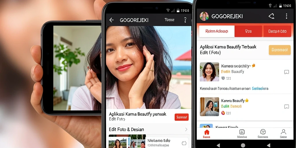 Tampilan antarmuka GOGOREJEKI yang menawan untuk pengeditan foto.