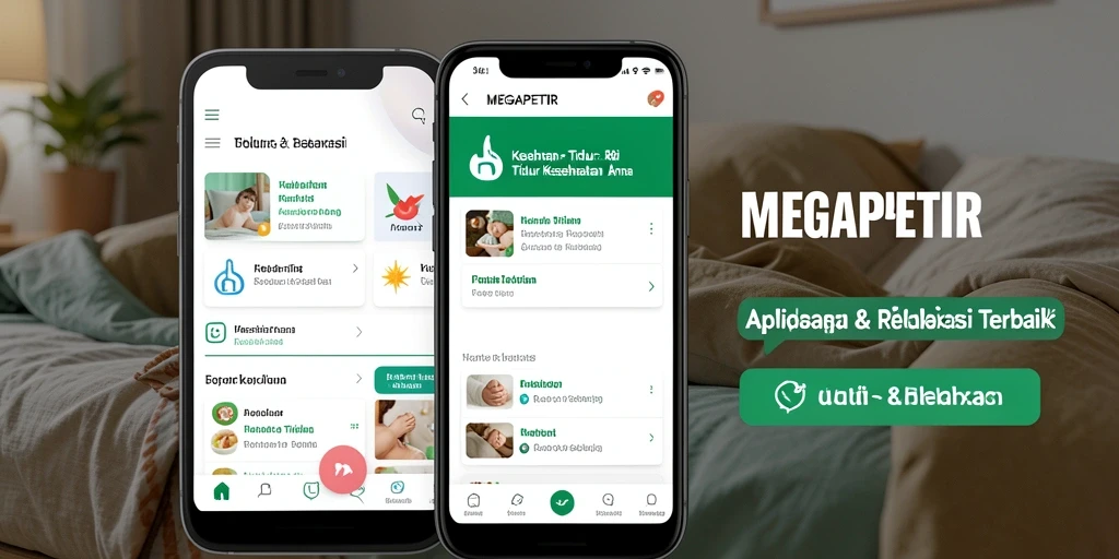 Antarmuka MEGAPETIR yang sederhana dan fungsional untuk Tidur & Relaksasi.
