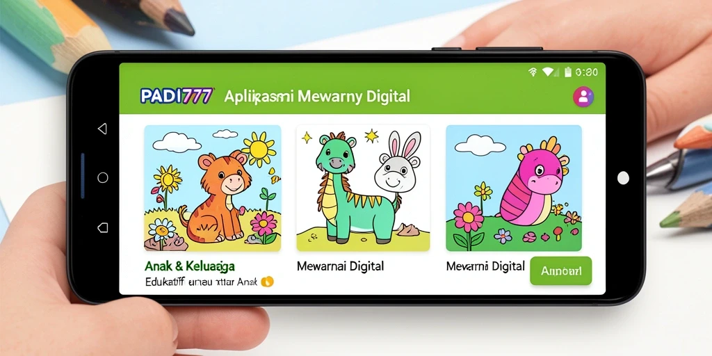 Screenshot PADI777 menampilkan antarmuka mewarnai yang interaktif dan menyenangkan.