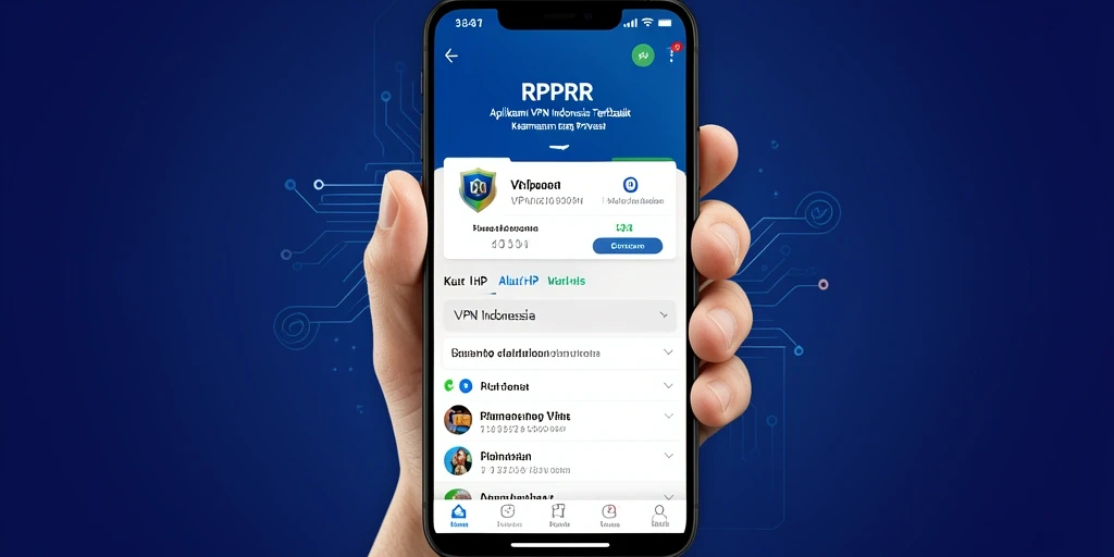 Tampilan antarmuka RPRR yang intuitif dan menarik untuk pengguna VPN.